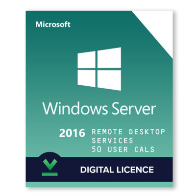  Windows Server 2016 Remote Desktop Services  50 User Cals